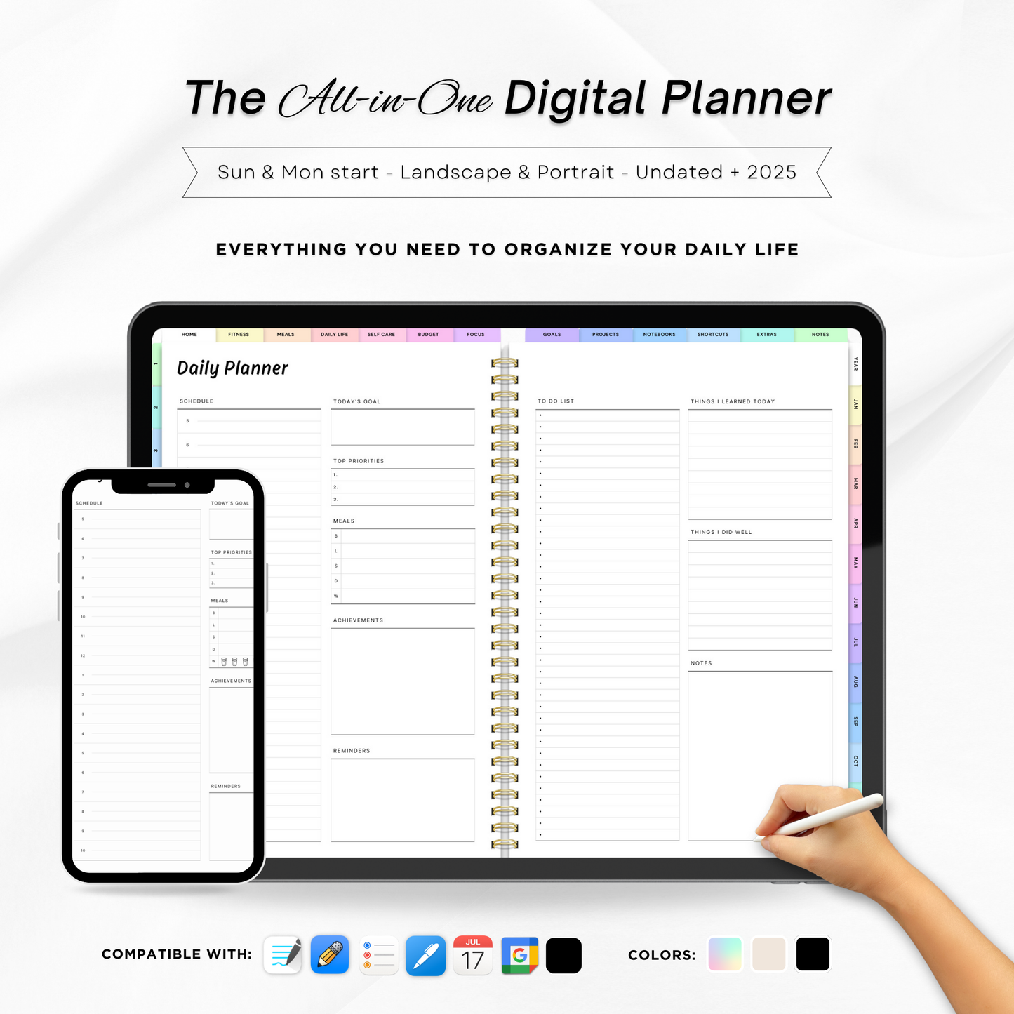 All in one Digital Planner 2025